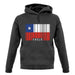 Chile Barcode Style Flag unisex hoodie