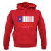 Chile Barcode Style Flag unisex hoodie