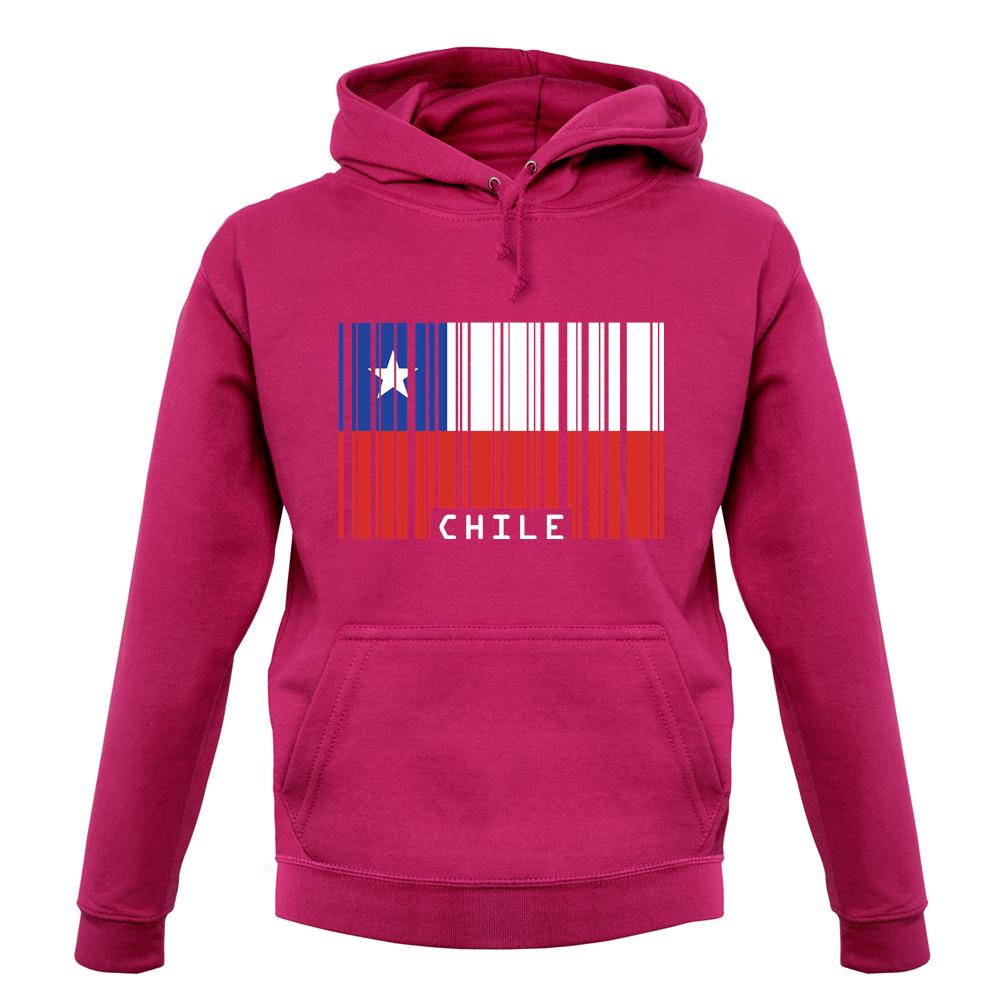 Chile Barcode Style Flag unisex hoodie