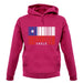 Chile Barcode Style Flag unisex hoodie