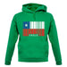 Chile Barcode Style Flag unisex hoodie