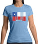 Chile Barcode Style Flag Womens T-Shirt