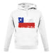 Chile Grunge Style Flag unisex hoodie