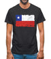 Chile Grunge Style Flag Mens T-Shirt