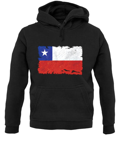 Chile Grunge Style Flag unisex hoodie