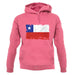 Chile Grunge Style Flag unisex hoodie