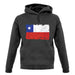 Chile Grunge Style Flag unisex hoodie