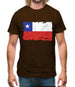 Chile Grunge Style Flag Mens T-Shirt