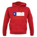 Chile Grunge Style Flag unisex hoodie