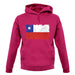 Chile Grunge Style Flag unisex hoodie