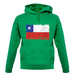 Chile Grunge Style Flag unisex hoodie