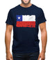 Chile Grunge Style Flag Mens T-Shirt