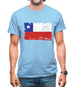 Chile Grunge Style Flag Mens T-Shirt