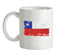 Chile Grunge Style Flag Ceramic Mug