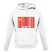 China Barcode Style Flag unisex hoodie