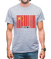 China Barcode Style Flag Mens T-Shirt
