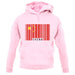 China Barcode Style Flag unisex hoodie