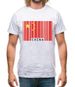 China Barcode Style Flag Mens T-Shirt