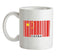 China Barcode Style Flag Ceramic Mug