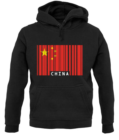 China Barcode Style Flag unisex hoodie