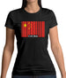 China Barcode Style Flag Womens T-Shirt