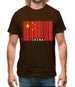 China Barcode Style Flag Mens T-Shirt