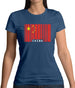 China Barcode Style Flag Womens T-Shirt