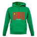 China Barcode Style Flag unisex hoodie