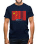 China Barcode Style Flag Mens T-Shirt