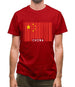 China Barcode Style Flag Mens T-Shirt