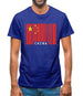 China Barcode Style Flag Mens T-Shirt