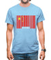 China Barcode Style Flag Mens T-Shirt