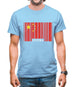 China Barcode Style Flag Mens T-Shirt