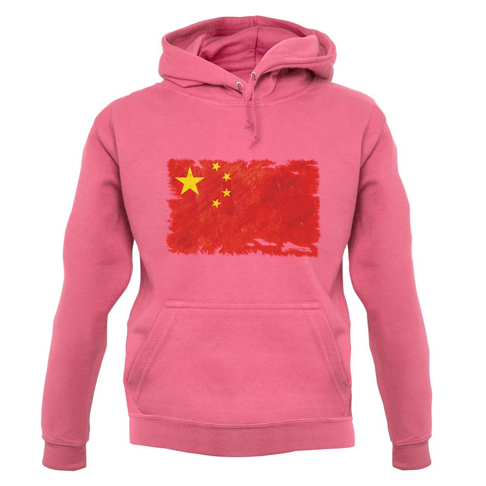 China Grunge Style Flag unisex hoodie