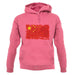 China Grunge Style Flag unisex hoodie