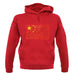 China Grunge Style Flag unisex hoodie