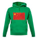 China Grunge Style Flag unisex hoodie