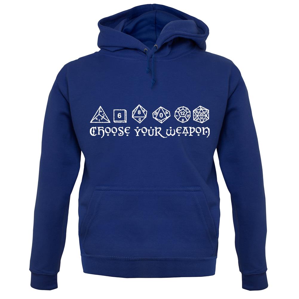Choose Your Weapon (D&D Dice) unisex hoodie