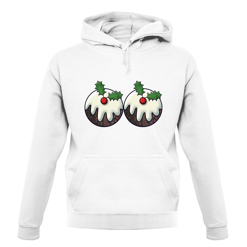 Christmas Pudding Boobs unisex hoodie
