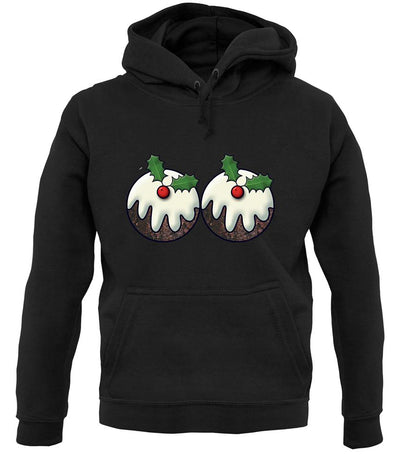 Christmas Pudding Boobs unisex hoodie