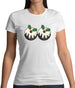 Christmas Pudding Boobs Womens T-Shirt