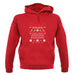 Christmas Reindeer Design unisex hoodie