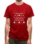 Christmas Reindeer Design Mens T-Shirt