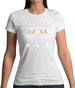Christmas Reindeer Design Womens T-Shirt