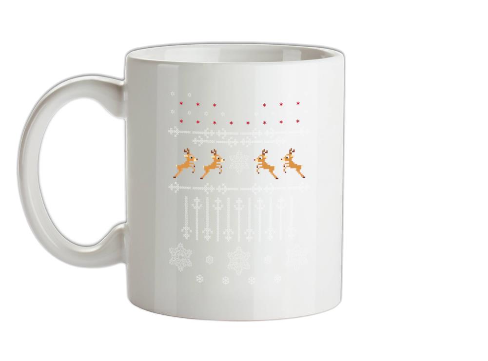 Christmas Reindeer Design Ceramic Mug