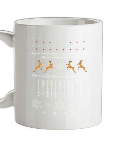 Christmas Reindeer Design Ceramic Mug