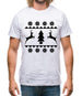 Christmas Stitch Design Mens T-Shirt