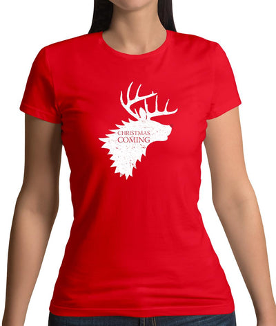 Christmas Is Coming Womens T-Shirt