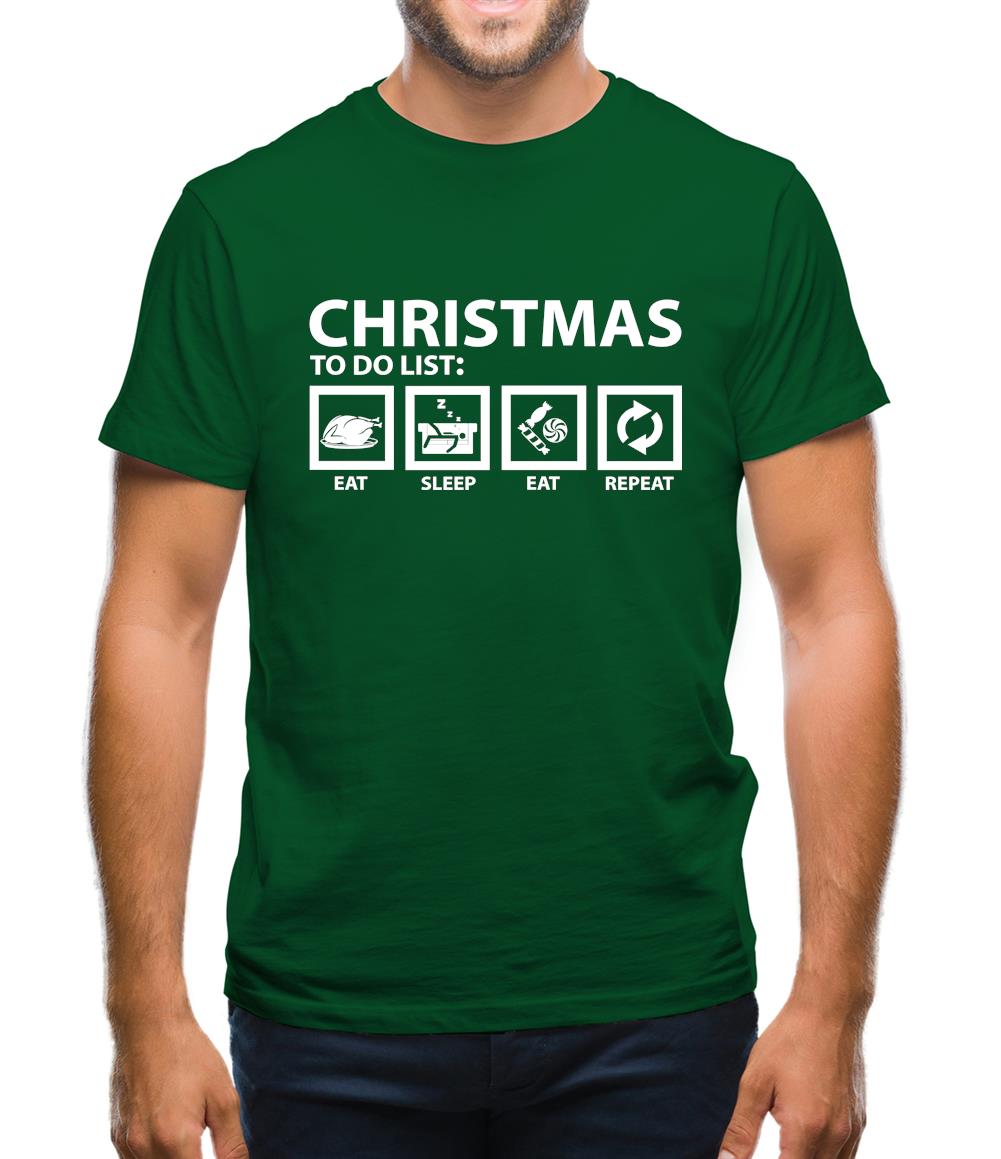 Christmas To Do List Mens T-Shirt
