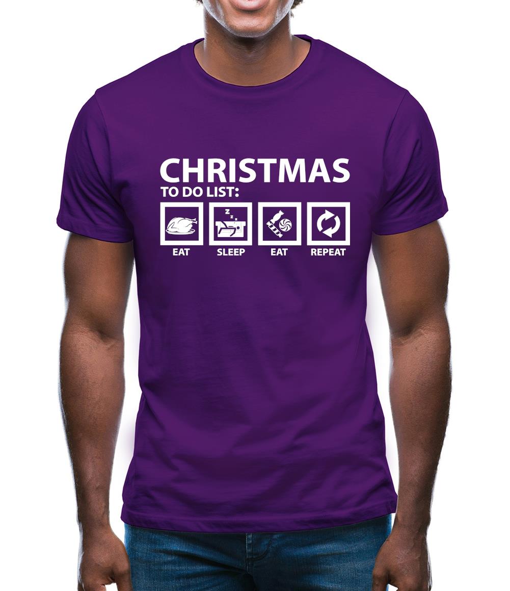 Christmas To Do List Mens T-Shirt